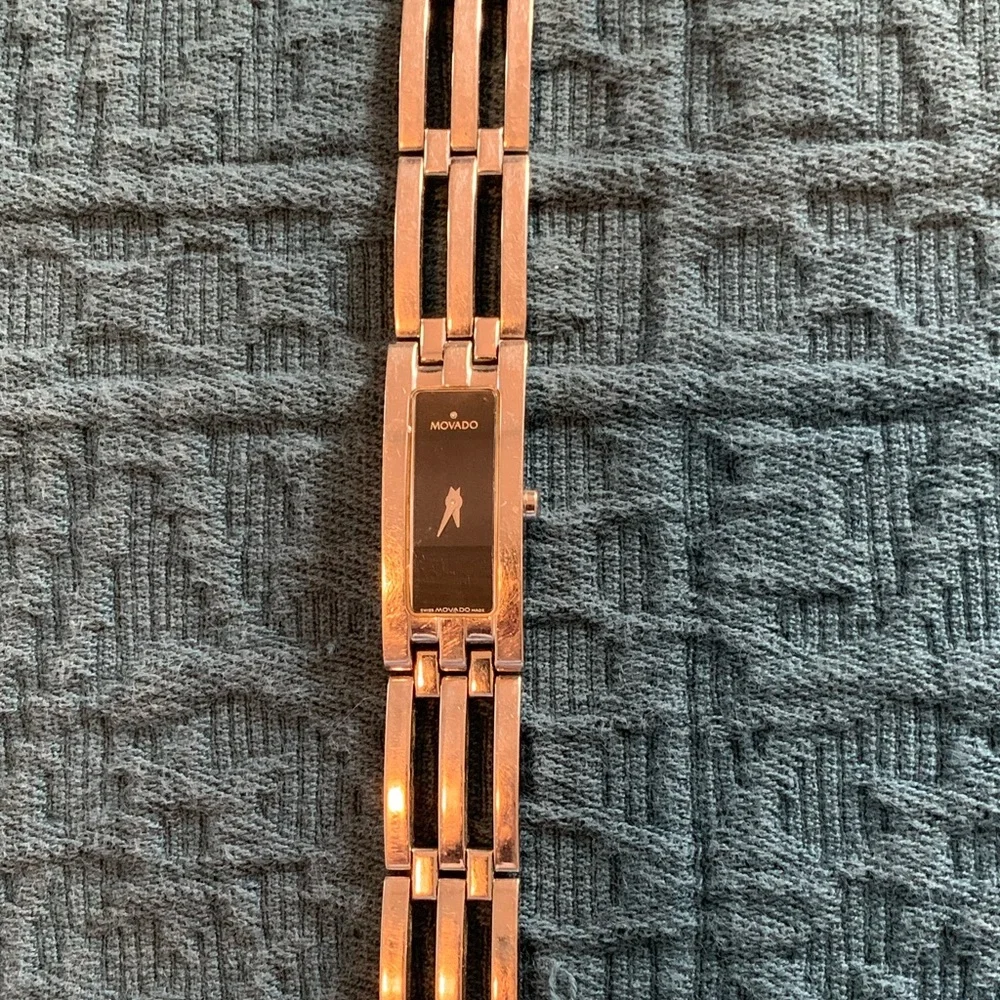 Vintage Movado Diamond Ladies Stainless Steel Esperanza Watch - Picture 4 of 16